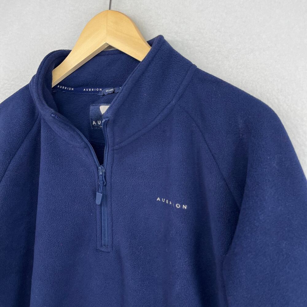 AUBRION Fleece Womens 2X Shires Restore 1/2 Zip Pullover Equestrian Ink Blue - Picture 7 of 14